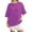 Purple, variant on Casual Striped Round Neck Short Sleeve T Shirt For Spring Minimalist Wear Comfortable Striped Tee