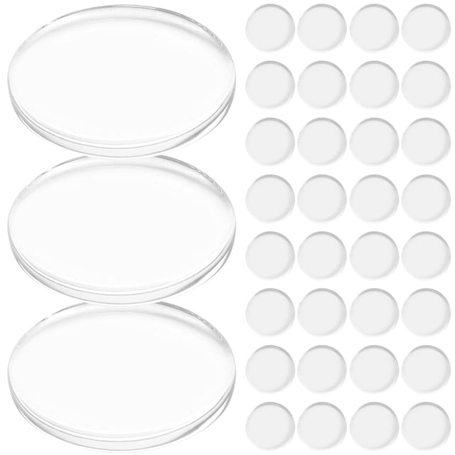 ifundom 1 Juego de imanes para nevera DIY Materiales para hacer imanes de nevera de vidrio transparente