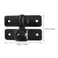 thumbnail image 2 of GOOHOCHY No-Drill Aluminum Alloy Door Latch Sliding Bolt Lock For Barn Doors Interior Doors Garage Garden And Fence Bolt Latch Lock Supply, 2 of 8