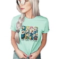 thumbnail image 2 of Women's All Oopsies No Daisies T Shirt Cute Flower Graphic Loose Tees Crew Neck Short Sleeve Casual Tops ( XX-Large, Mint), 2 of 4