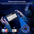 thumbnail image 4 of Gammeefy Switch Controller for Nintendo Switch/Switch OLED, (No Drift, No Deadzone) Hall Effect Joystick Wireless Switch Joypad With 9 Lights Color, One-Piece Switch Remote with Turbo Programming, 4 of 5
