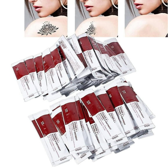 Repairing Ointment Tattoo Aftercare Cream, 100pcs Anti Scar Tattoo Cream Ointment - Faster Healing Vitamin A D Ointment