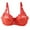 Red, variant on Pntutb Womens Lace with Steel Ring Solid Color Sexy Double Breasted Push Up Bra