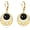 Black Onyx Pearl Earrings, variant on Black Onyx Earrings Gifts for Women Sterling Silver 18K Yellow Gold Plated Black Opal Filigree Boho Dangle Earrings Jewelry Gifts
