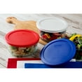 thumbnail image 2 of Pyrex Simply Store 7-cup Glass Food Storage Container with Red Lid, 2 of 7