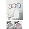 thumbnail image 3 of 2Pcs Soft Fabric Home Toilet Seat Cover Pads Cushion Warmer Cover Mat Washable, 3 of 10