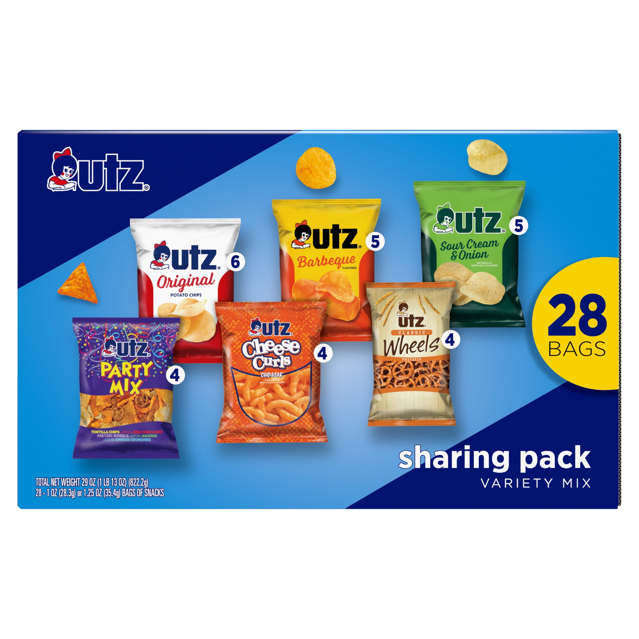 Utz Snack Pack, Variety Pack, 1 oz, 28 Count