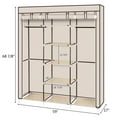thumbnail image 2 of UBesGoo Portable Closet Organizer Wardrobe Storage Organizer with 9 Shelves,Quick and Easy to Assemble,Beige, 2 of 8