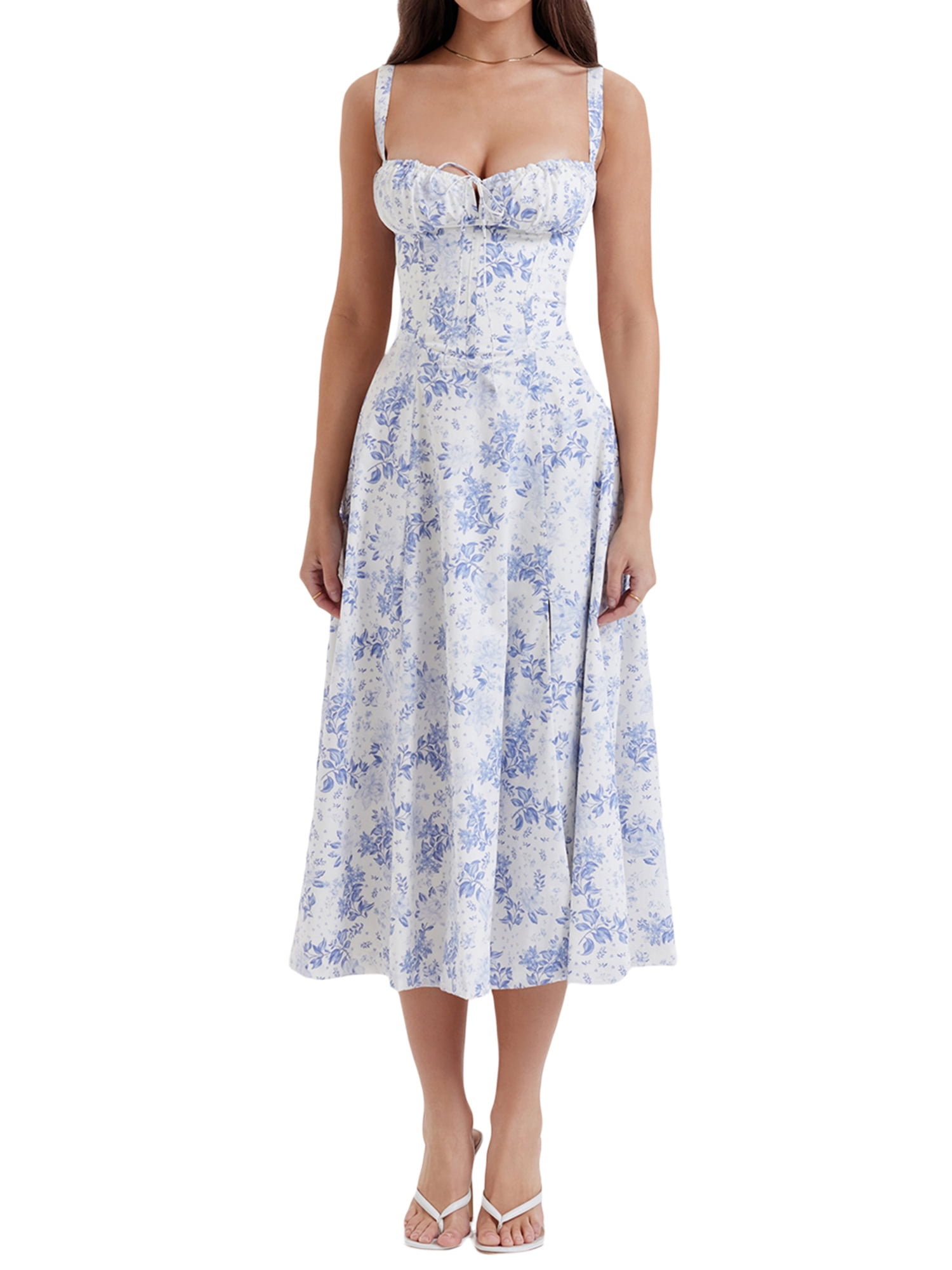 Women's Stylish Flowery Long Sunny Maxi Dress main image 0