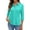 Turquoise, variant on OIOLOYJM Womens Polo Shirts Business 3/4 Sleeve Tennis Golf Shirt Lightweight Collar Work Tops Elegant Button-Up T Shirt Pink XL