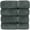 Dark Gray-4-Piece Bath Towels, variant on 6 Piece Towel Set Wedgewood Cotton Bathroom Towel Set