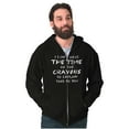 thumbnail image 4 of Funny No Time or Crayons to Explain Zip Up Hoodie Men's Women's Brisco Brands S, 4 of 6