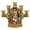Nativity Star, variant on Avalon Gallery Advent Wreath Candle Holder Luxury Christmas Centerpiece, 8.75" x 10.25", 5 Taper Holy Family & Star