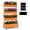 Golden Teak, variant on ScienGarden 4-Tier Wooden Vertical Raised Garden Bed with Wheels, 55" H Adjustable Fir Wood Elevated Raised Garden Bed with Fabric Liners for Herbs, Flowers, Vegetables