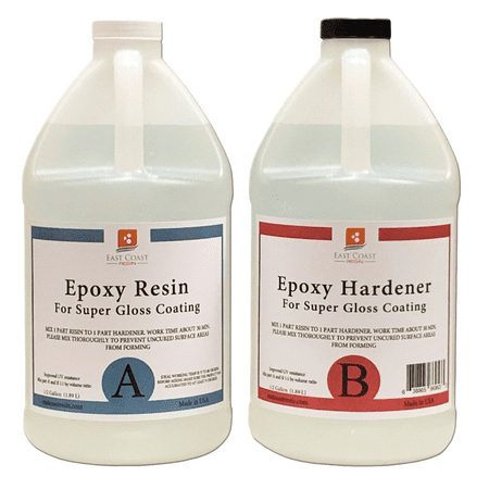 EPOXY RESIN 1 Gal kit for Super Gloss Coating and Table (Best Epoxy Resin For Jewelry)