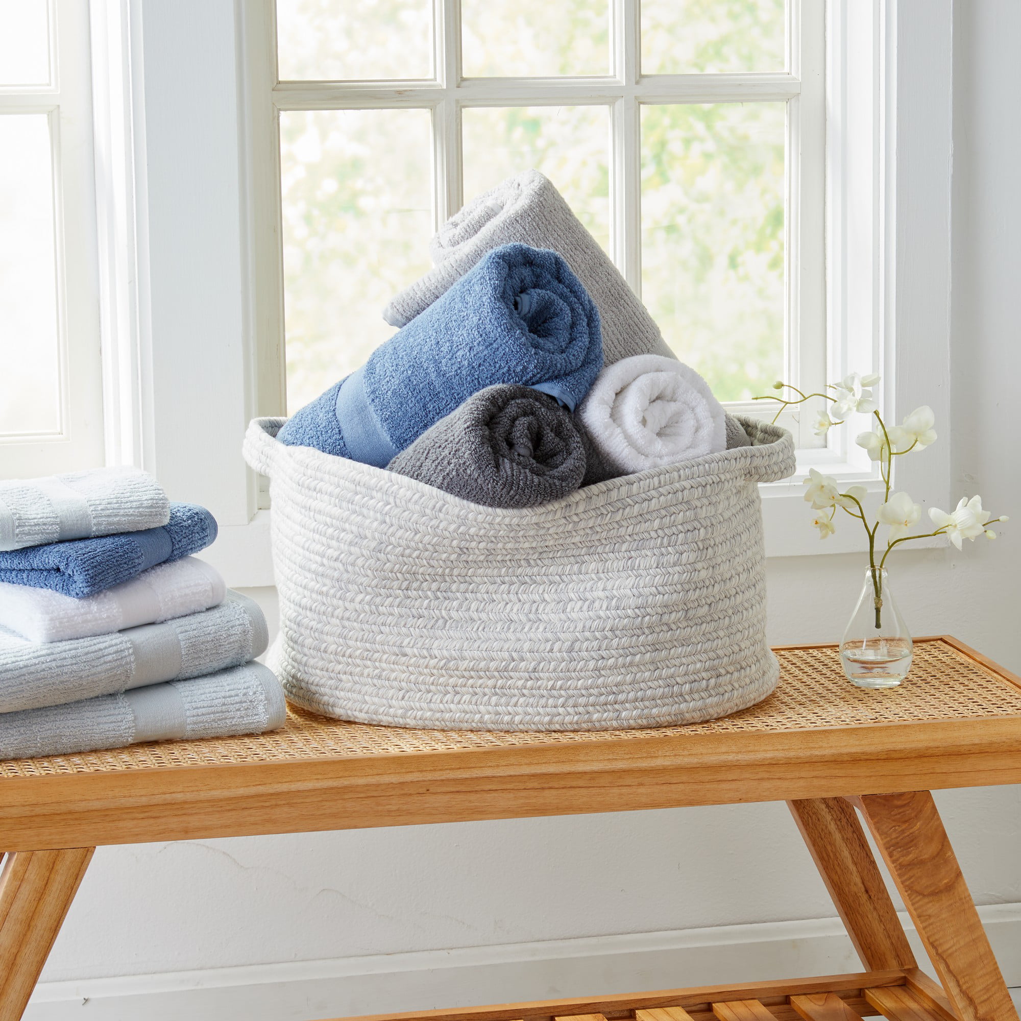 Lands' End Organic Cotton Rib 2-Piece Bath Towel, Hand Towel or Washcloth  Set, Orange - Yahoo Shopping