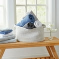 thumbnail image 5 of Market & Place 100% Cotton Ribbed 6-Piece Bath Towel Set, Denim Blue, 5 of 6