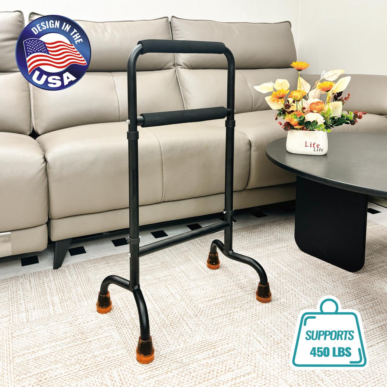 Couch Stand Assist, Ankle and Knee Surgery Recovery Aid, Versatile Chair Stand Assist-Mobility Standing Aid Rail for Elderly Height Adjustable, Lightweight