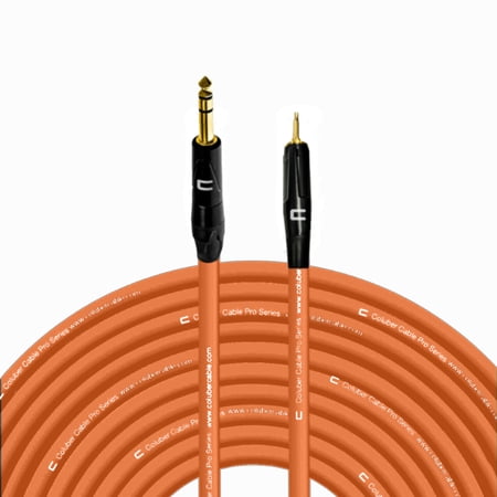 Coluber Cable 1/4" TRS Male to 3.5 TS Male 3-Pin Microphone Audio Connector