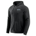 thumbnail image 2 of Men's J. Palmer Dark Heather Gray Seattle Seahawks Players Lounge Tri-Blend Full-Zip Hoodie, 2 of 7