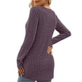 thumbnail image 4 of TARAINYA Women's Casual Long Sleeve Crewneck Pullover Sweater Lightweight Fall Winter Tunic Top, 4 of 6