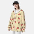 thumbnail image 4 of Picia Strawberries Women's Men's UPF 50+ Sun Protection Hoodie Shirt Long Sleeve SPF Fishing Outdoor UV Hiking Lightweight Shirts-Medium, 4 of 9