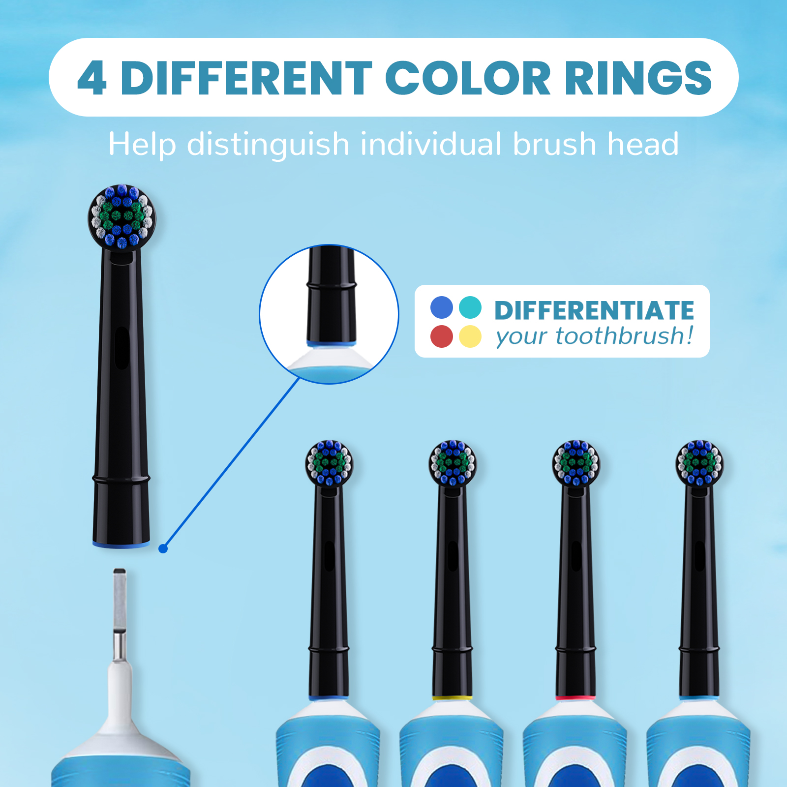 Genkent Replacement Toothbrush Heads for Oral-B, 12-Pack photo 6