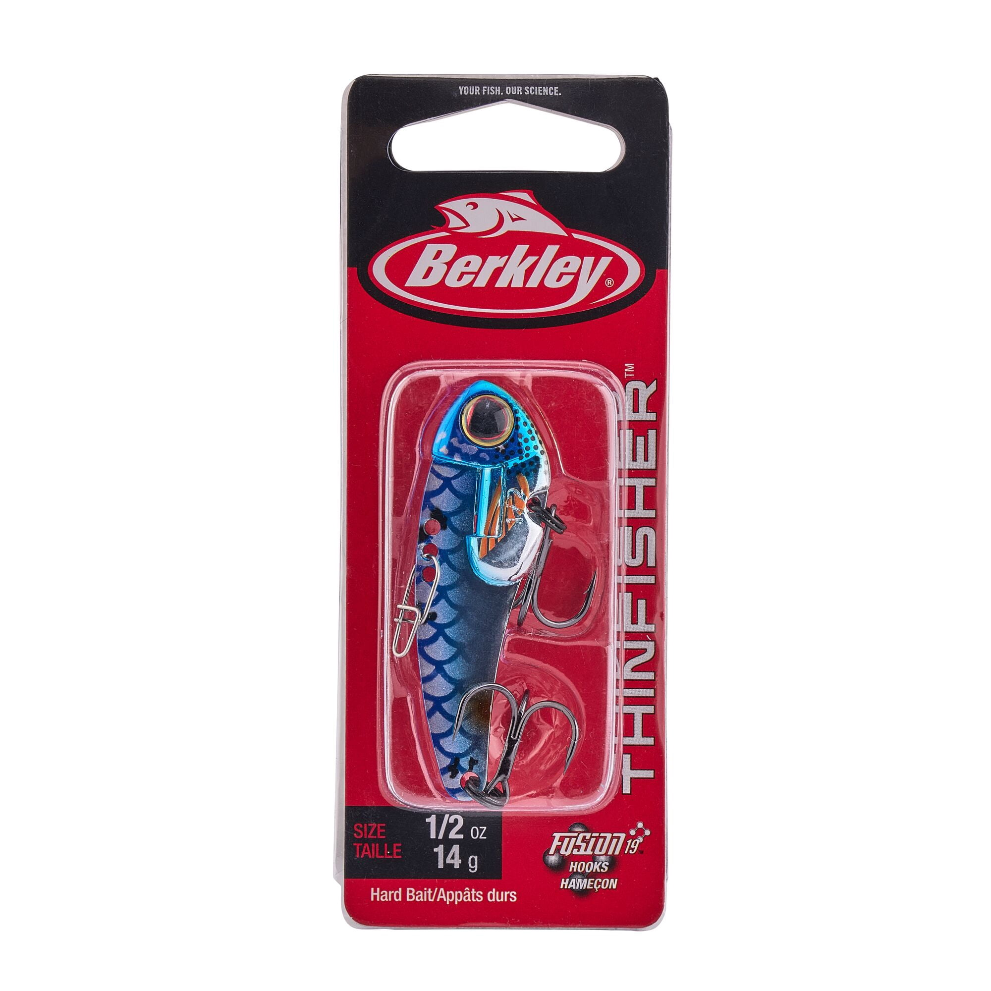 Berkley ThinFisher™, 2.25 in, Blade Baits, Blue Silver (1 Count)