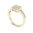 thumbnail image 2 of 1/5 Carat T.W. Diamond Cluster Square Double Halo 10kt Yellow Gold Engagement Ring, 2 of 5