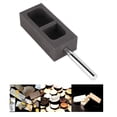 thumbnail image 1 of Molde de fundición de Metal, Molde de lingote de Grafito, Molde de Grafito Puro Molde Joyería de crisol Moldes de fundición de Metal para chatarra Oro Plata Fusión Fundición Refinación(2kg) EOTVIA No, 1 of 6