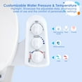 thumbnail image 3 of Hot and Cold Water Toilet Bidet Attachment, Non-Electric Self-Cleaning Dual Nozzle, Adjustable Water Pressure and Temperature, 3 of 8