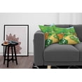 thumbnail image 3 of Ambesonne Forest Throw Pillow Cover 2 Pack, Pathway Flowers Trees, 20", Multicolor, 3 of 5