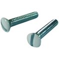 thumbnail image 1 of L.H. Dottie 416WHT Tornillo para placa de pared con cabeza ovalada ranurada No.6-32 TPI por 1 pulgada de largo, blanco, paquete de 50, 1 of 1
