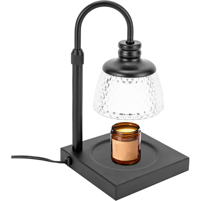 INNOPLUS Candle Warmer, Electric Candle Warmer Lamp with Timer & Dimmer,  Height Adjustable Candle Lamp for Jar Candles, Glass Candle Wax Warmer with  2