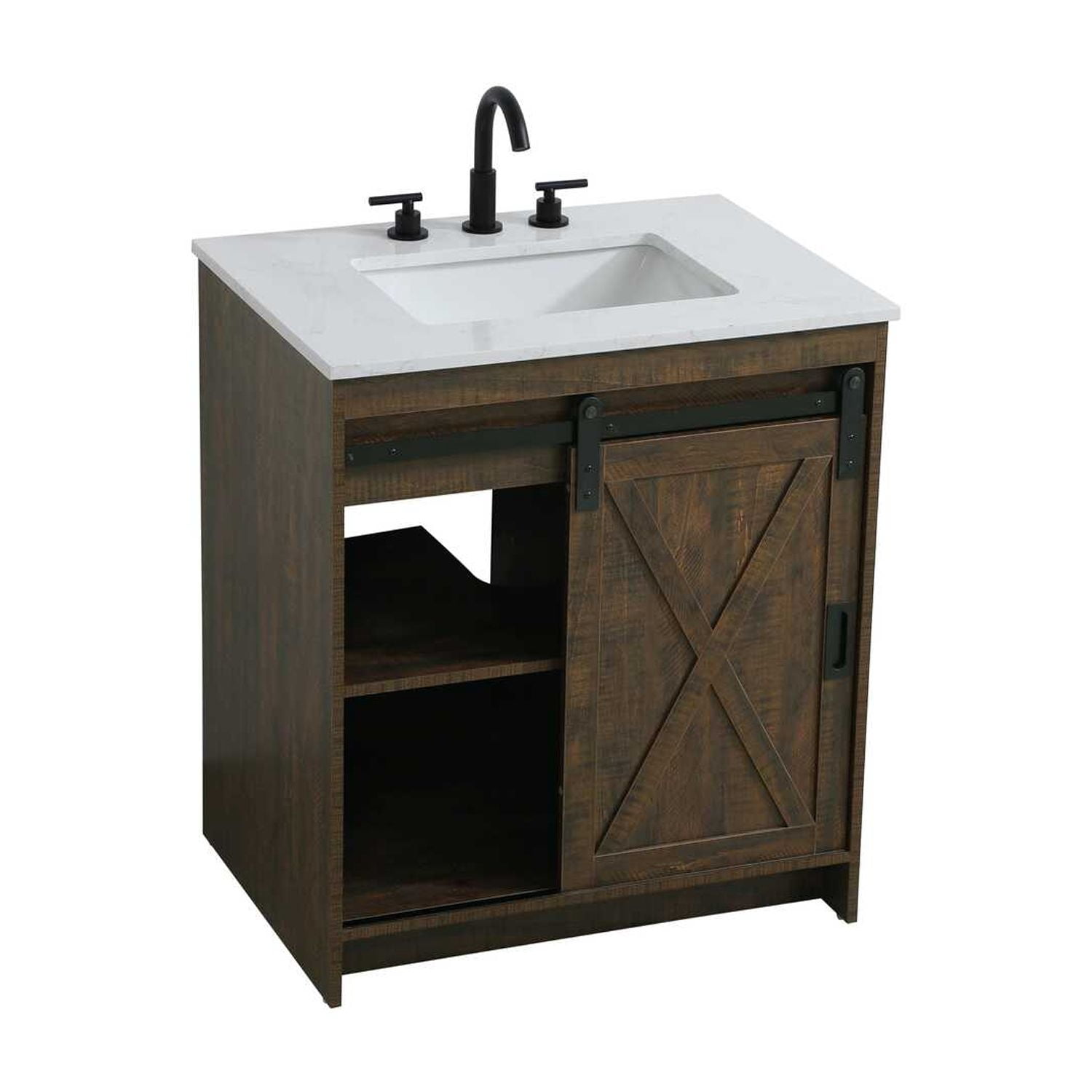 Elegant Kitchen and Bath Austin 30 inch Single Bathroom Vanity in Expresso