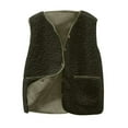 thumbnail image 1 of JUNWELL Veste Sans Manches en Molleton Doux pour Femmes avec Boutons et Poches, 1 of 7