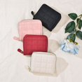 thumbnail image 2 of Cartera de estudiante, linda cartera de tofu, color sólido, de cuero suave, sin clip para billetes, 2 of 4