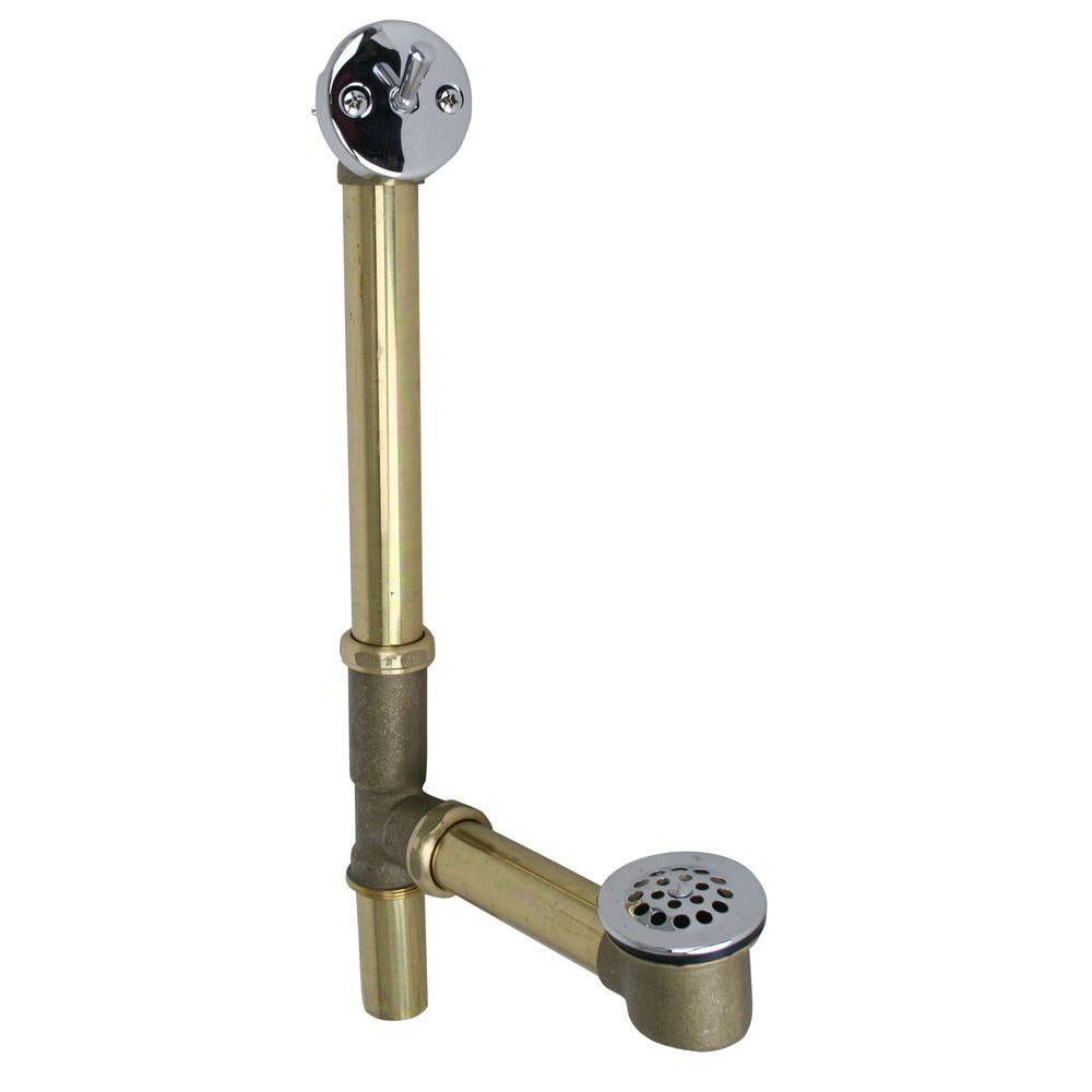 Westbrass Wb79220cp Trip Lever Tubular Bath Waste And Overflow Westbrass Wb79220cp Trip Lever Tubular Bath Waste And Overflow Assembly In Br Com