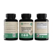 Enliven Panax Ginseng & Ginkgo Biloba Extract Supplement, 60 Capsules, Herbal Support
