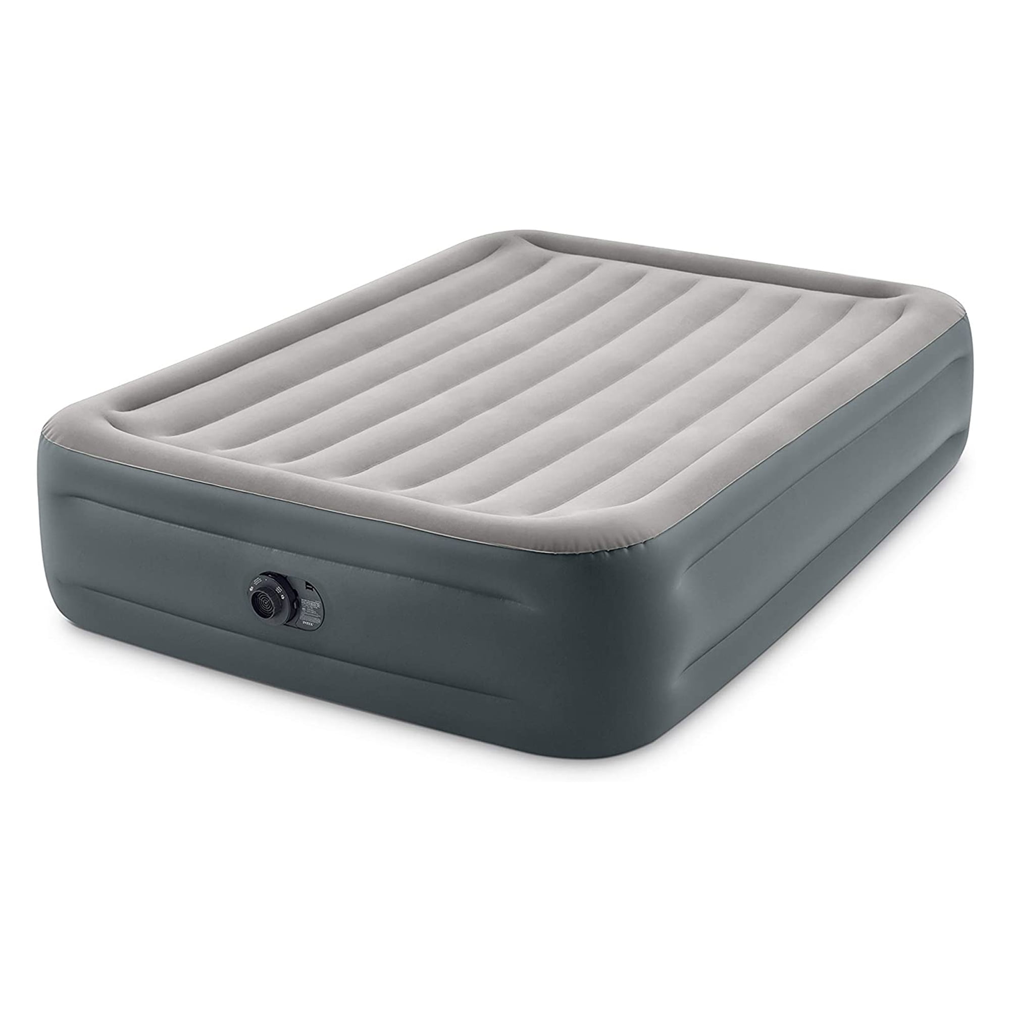 Twin Intex Dura Beam Plus Pillow Raised Airbed Mattress with Built in Pump 