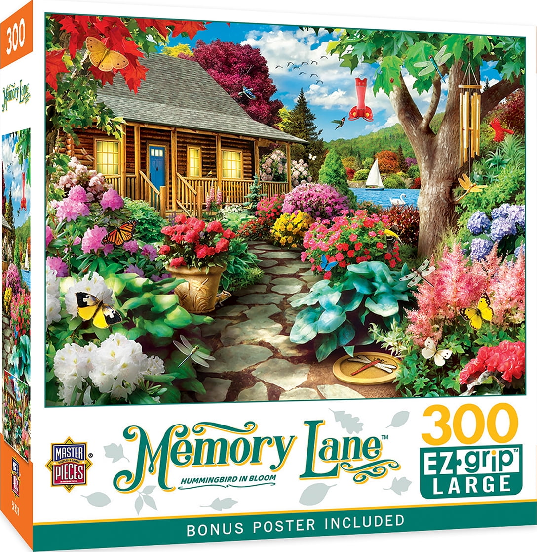 Memory Lane - Hummingbird in Bloom 300 Piece EZ Grip Puzzle