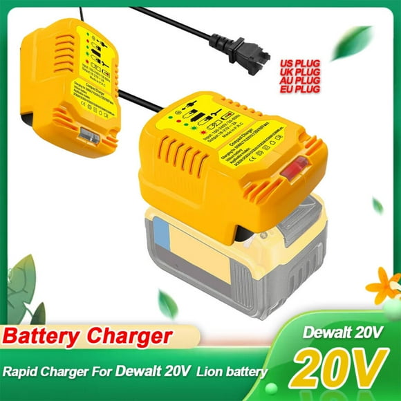 Mini Fast Charger Replacement for Dewalt 20V Battery Charging Station Compatible with Dewalt 20v Battery Charger DCB104 DCB107 DCB112