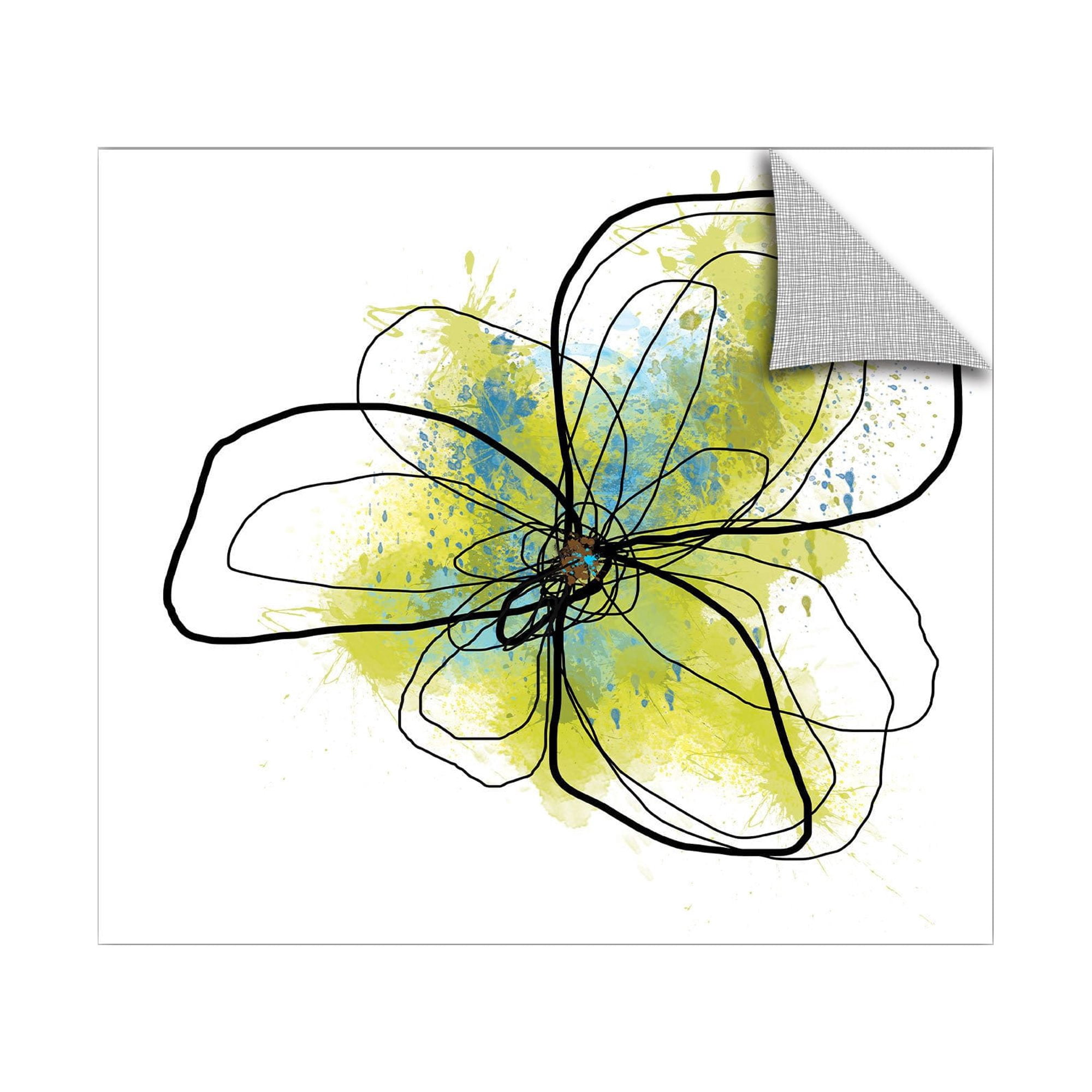 Jan Weiss "Citron Petals II" Removable Wall Art