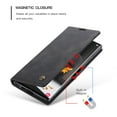 thumbnail image 2 of SaniMore Case for Samsung Galaxy S22 Ultra 6.8" 2022, Premium PU Leather Magnetic Cover Card Slots Cash Pocket Flip Kickstand Shockproof TPU Shell Full Protective Business Retro Case, Black, 2 of 10