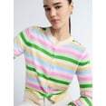thumbnail image 4 of Free Assembly Women's Classic Cardigan Sweater with Long Sleeves, Lightweight, Sizes XS-4X, 4 of 5