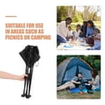 thumbnail image 3 of CRILSTYLEO Portable Beach Table Folding Table Oxford Cloth Black 1Pack, 3 of 8