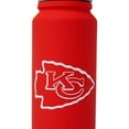 thumbnail image 3 of Kansas City Chiefs Logo 25-Ounce Stainless Steel Flip-Top NFL Water Bottle, 3 of 6