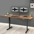 thumbnail image 2 of VIVO Rustic Vintage Brown 71x36 inch Universal Tabletop for Sit Stand Desk Frame, 2 of 8