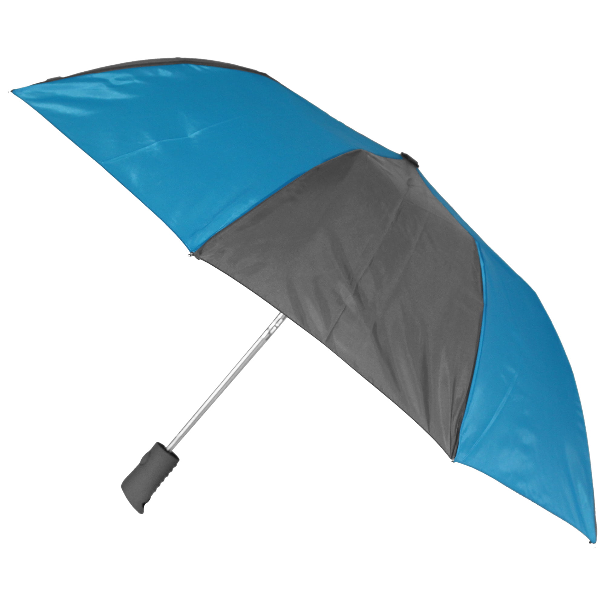 【BLUER】BLR FOG WASHING UMBRELLA GREY Misty Harbor Automatic Open Folding Rain Umbrella, Grey Blue