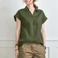 thumbnail image 5 of Eashery Button Down Shirt Women Loose Soft Vest Womens White Button Down Shirt Green XL, 5 of 5